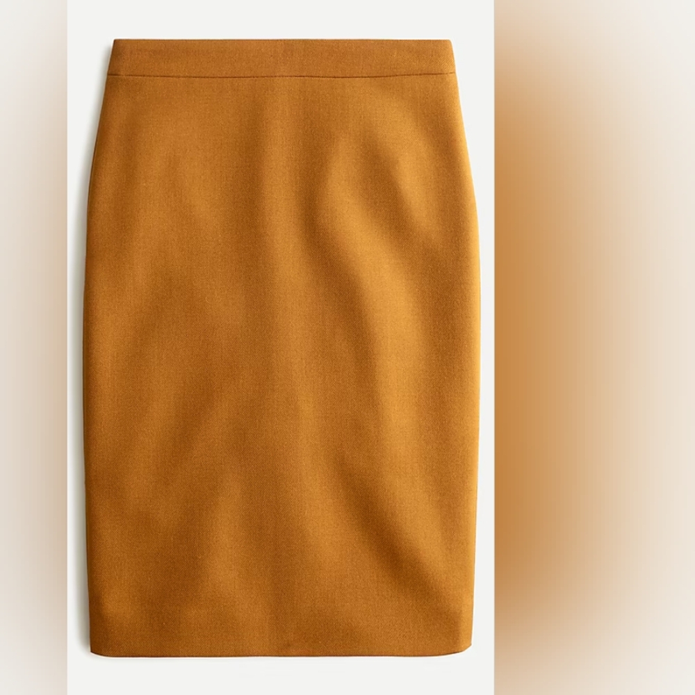 J Crew 2 Pencil® skirt in double-serge wool